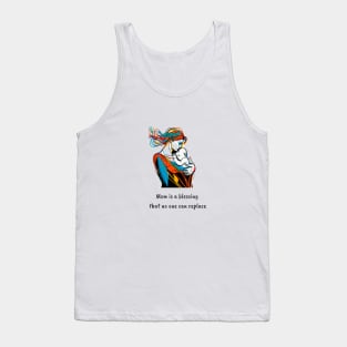 Mom and little baby in a hug Tank Top